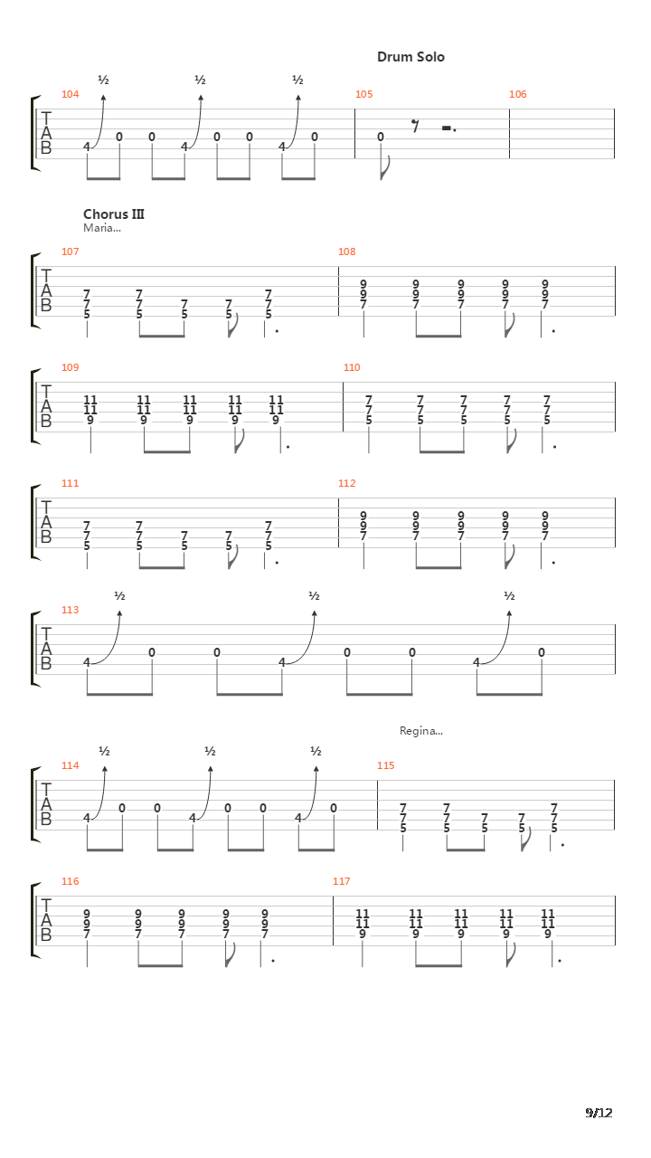 Maria吉他谱