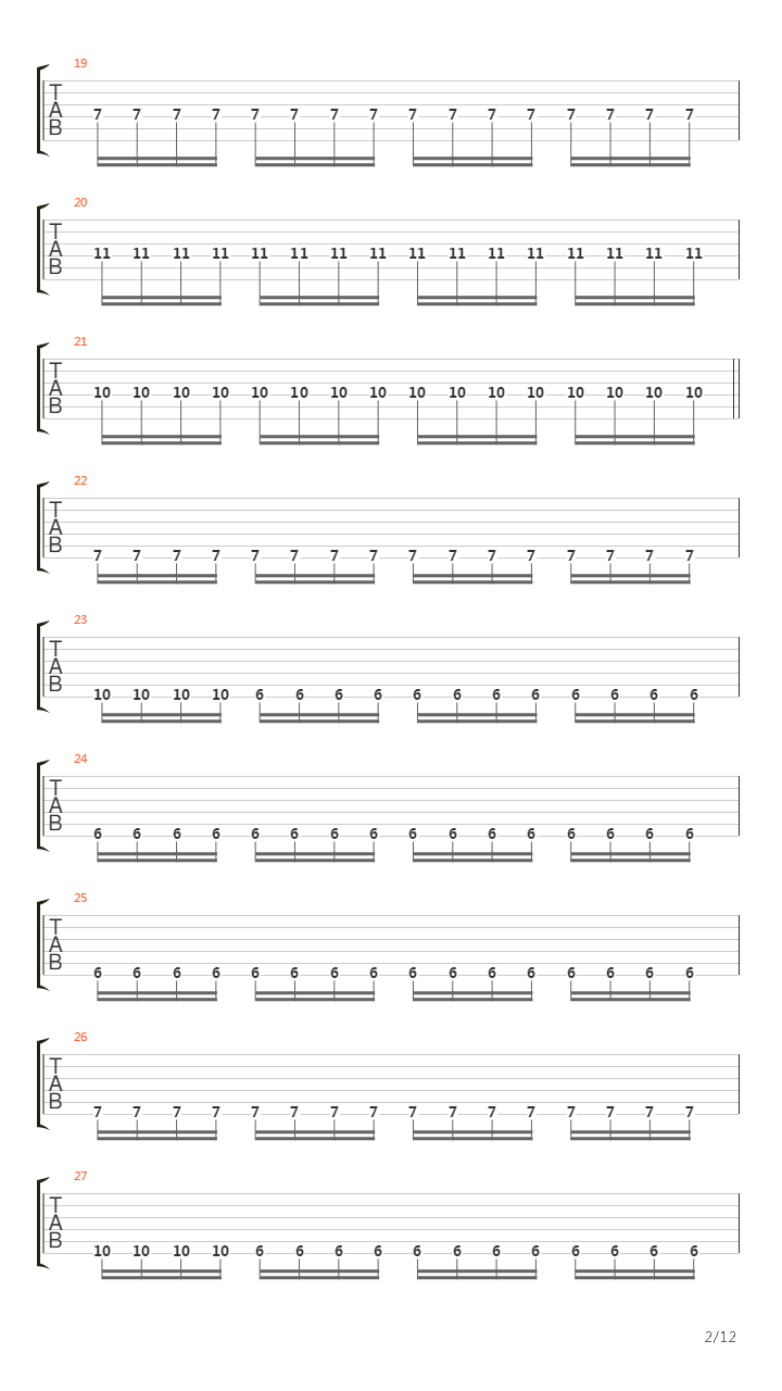 Process Of Disillumination吉他谱