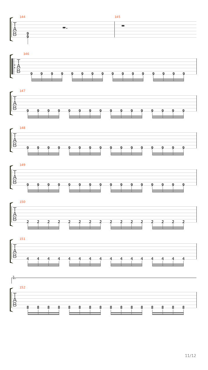 Process Of Disillumination吉他谱