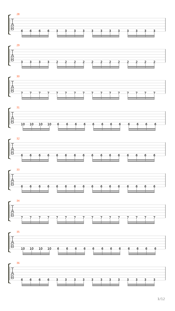 Process Of Disillumination吉他谱