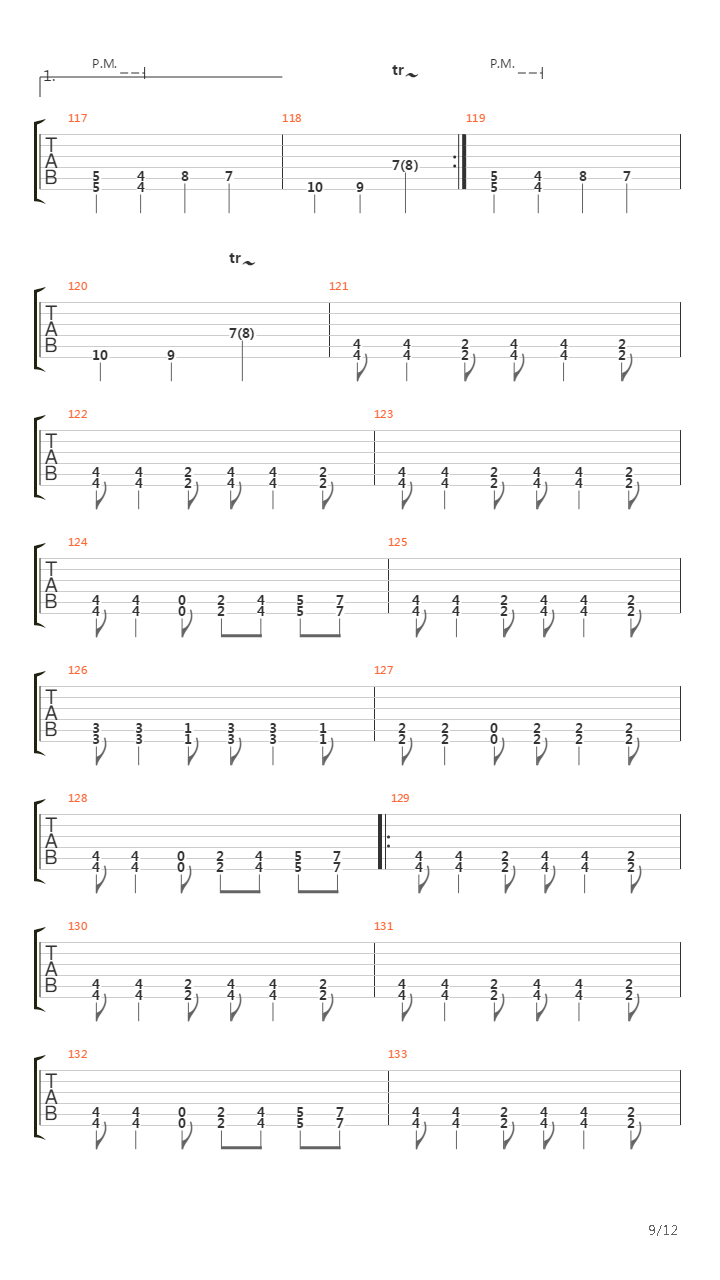 Process Of Disillumination吉他谱