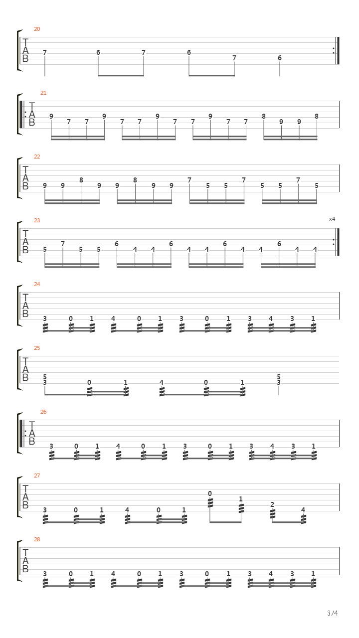 Ways To The Grave吉他谱