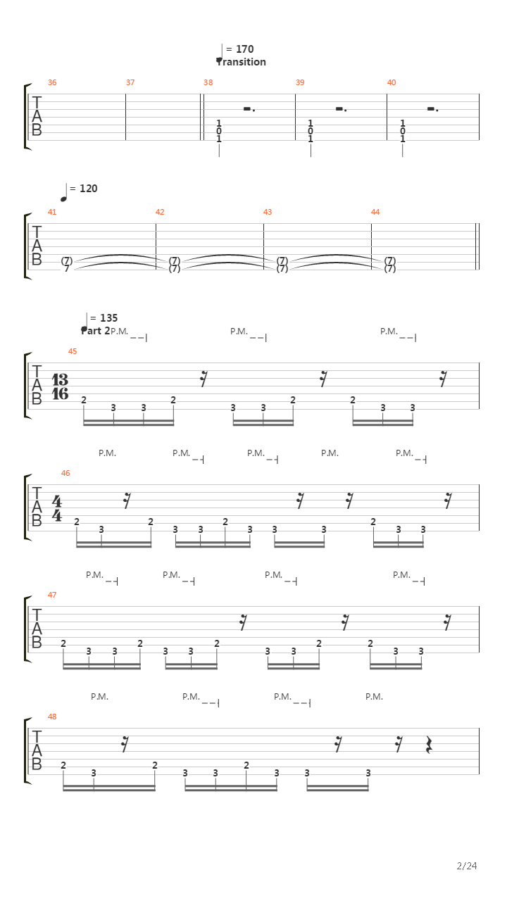Activation Synthesis Theory吉他谱