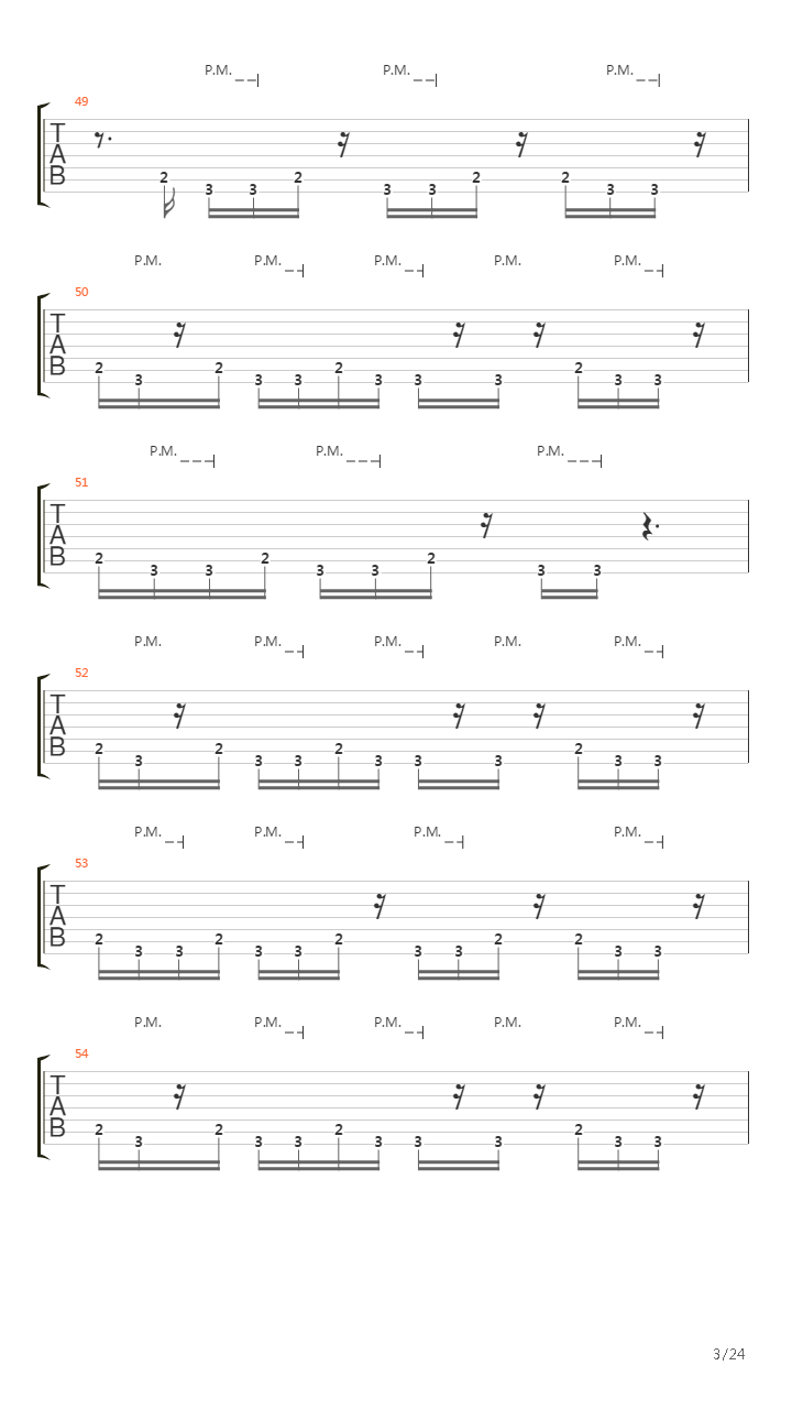 Activation Synthesis Theory吉他谱