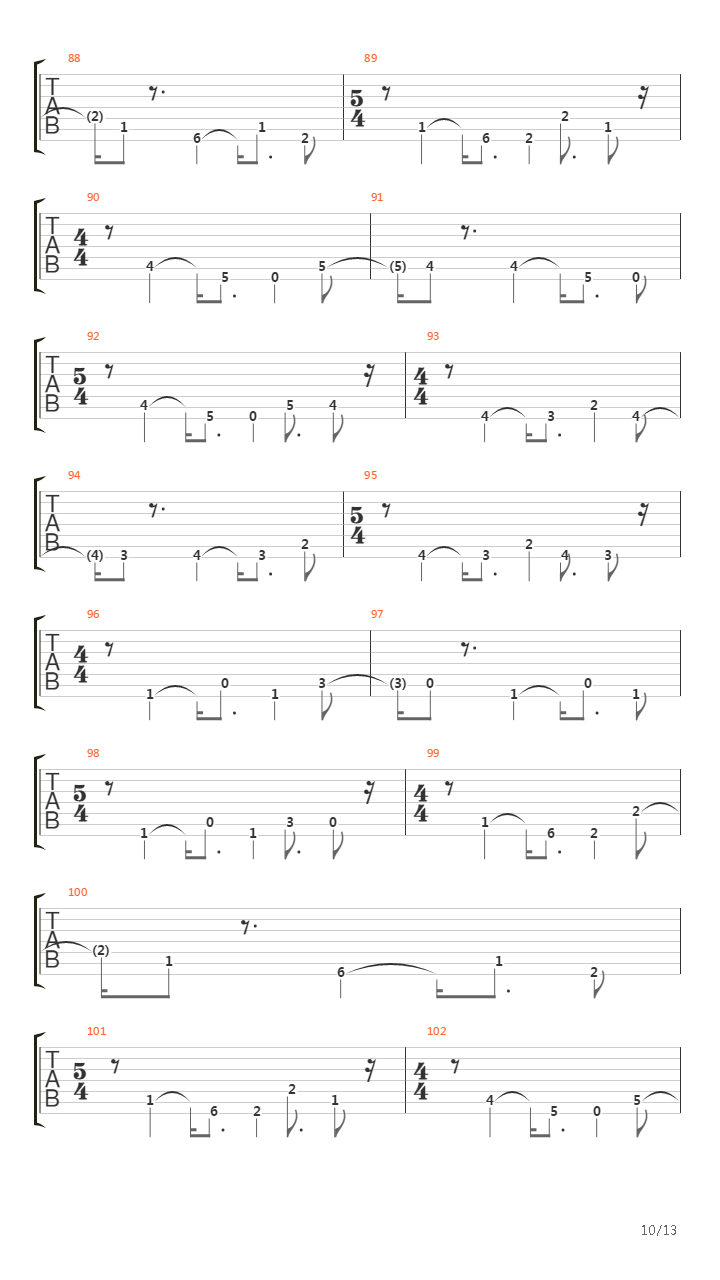 Eeg Tracings吉他谱