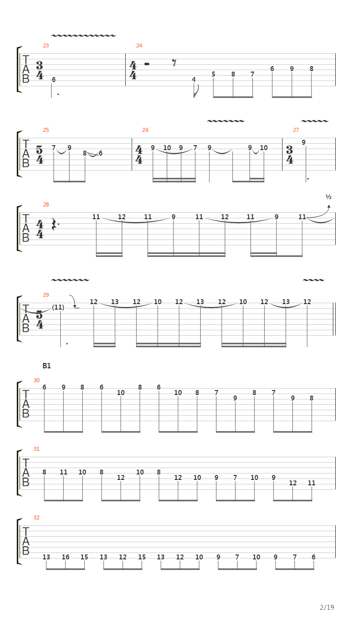 Vermicular Asphyxiation吉他谱