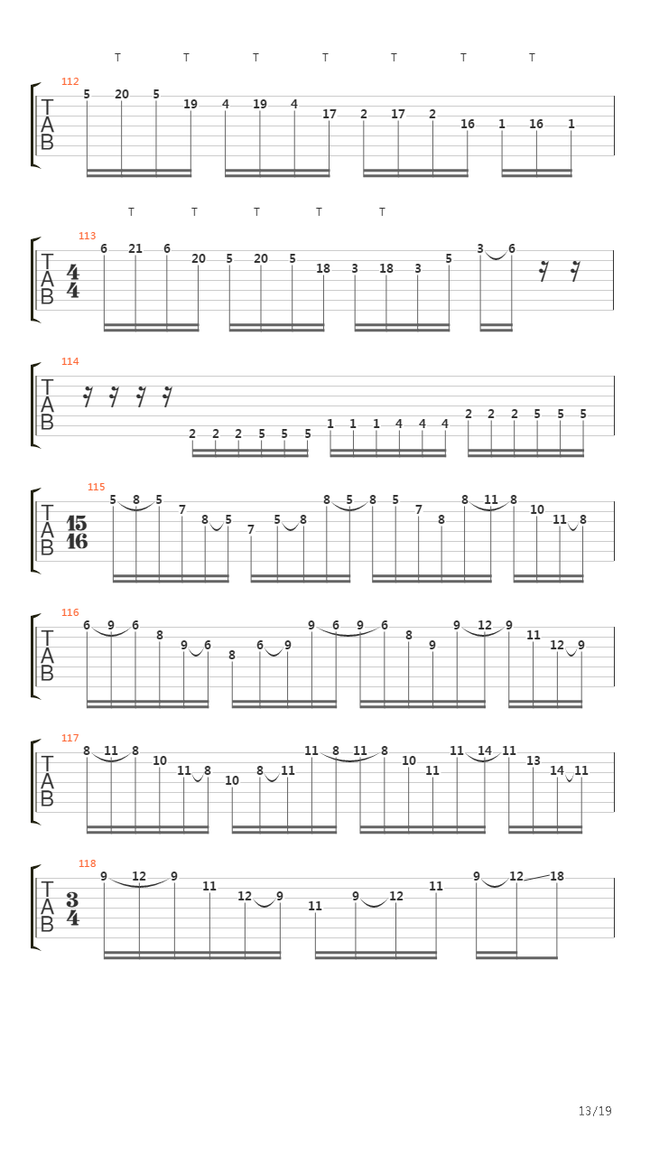 Vermicular Asphyxiation吉他谱