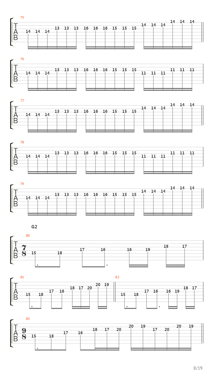 Vermicular Asphyxiation吉他谱