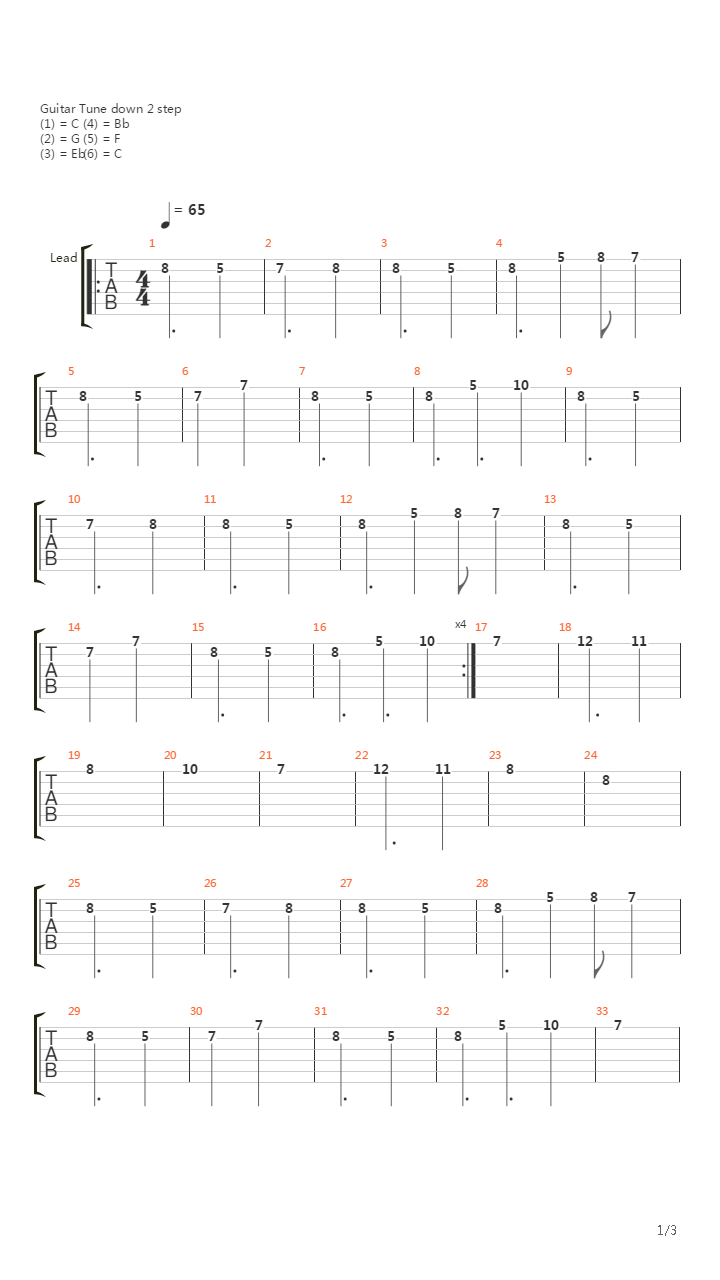 Procession Of The Dead Clowns吉他谱