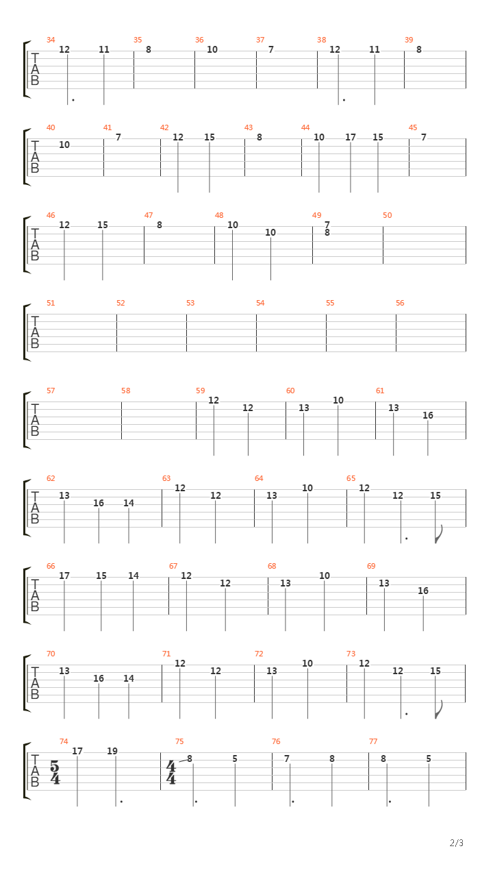 Procession Of The Dead Clowns吉他谱