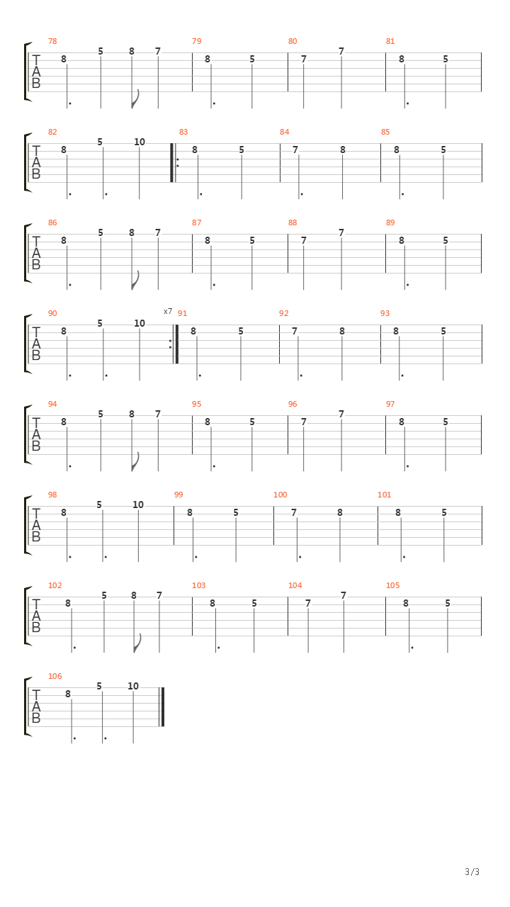 Procession Of The Dead Clowns吉他谱