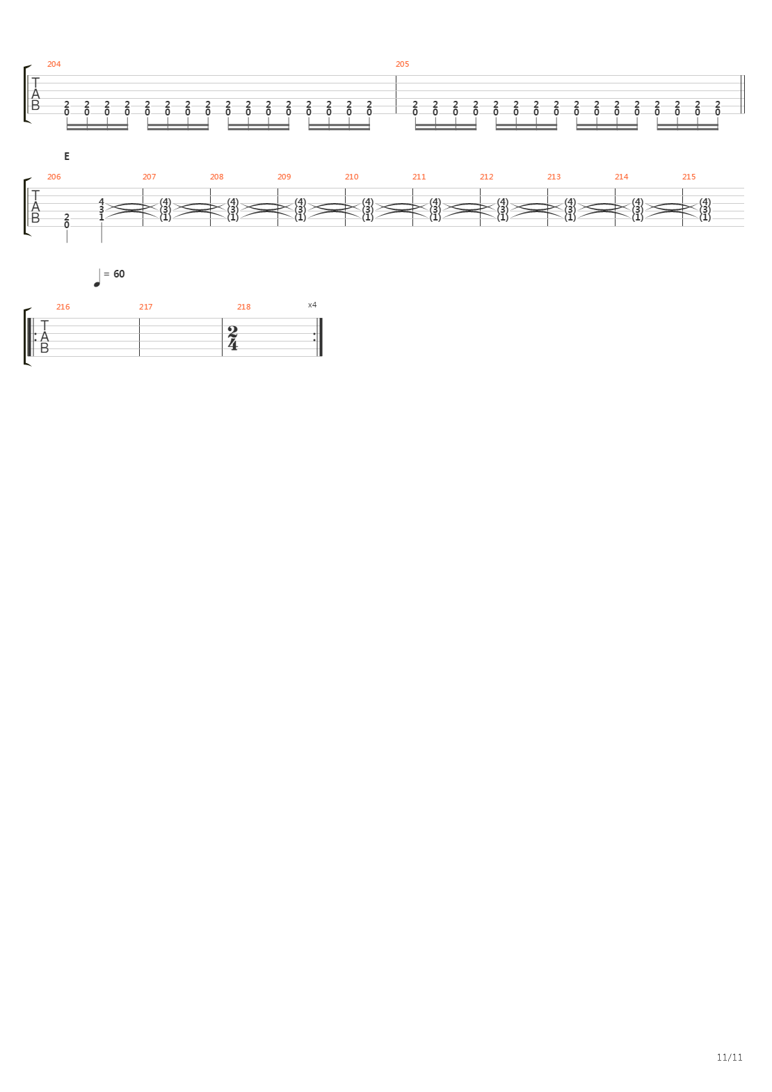 The Choir Of The Dead吉他谱