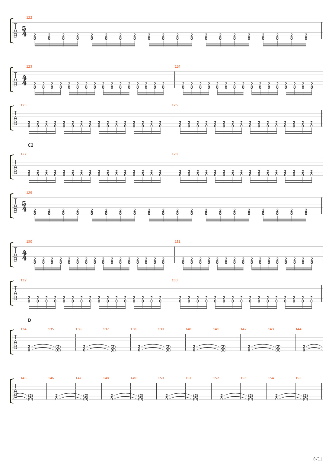 The Choir Of The Dead吉他谱