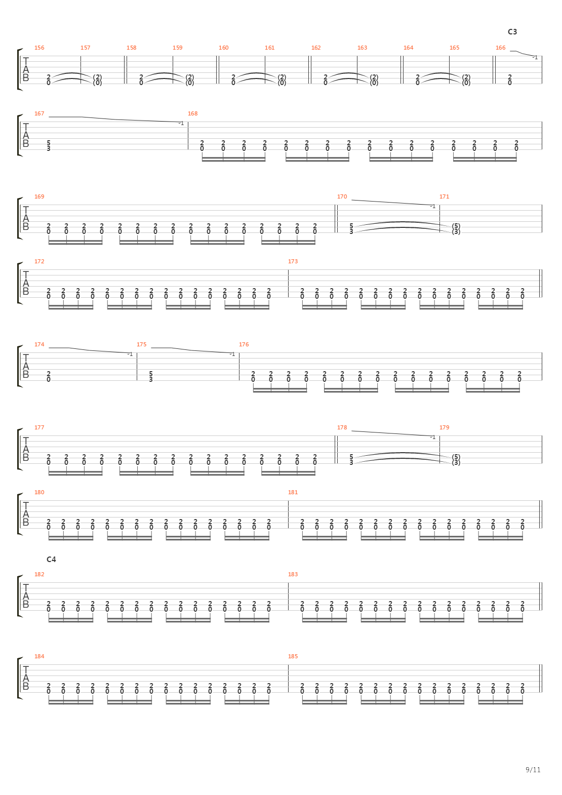 The Choir Of The Dead吉他谱