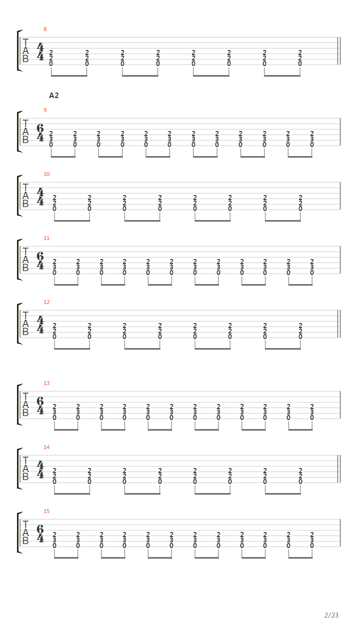 The Choir Of The Dead吉他谱