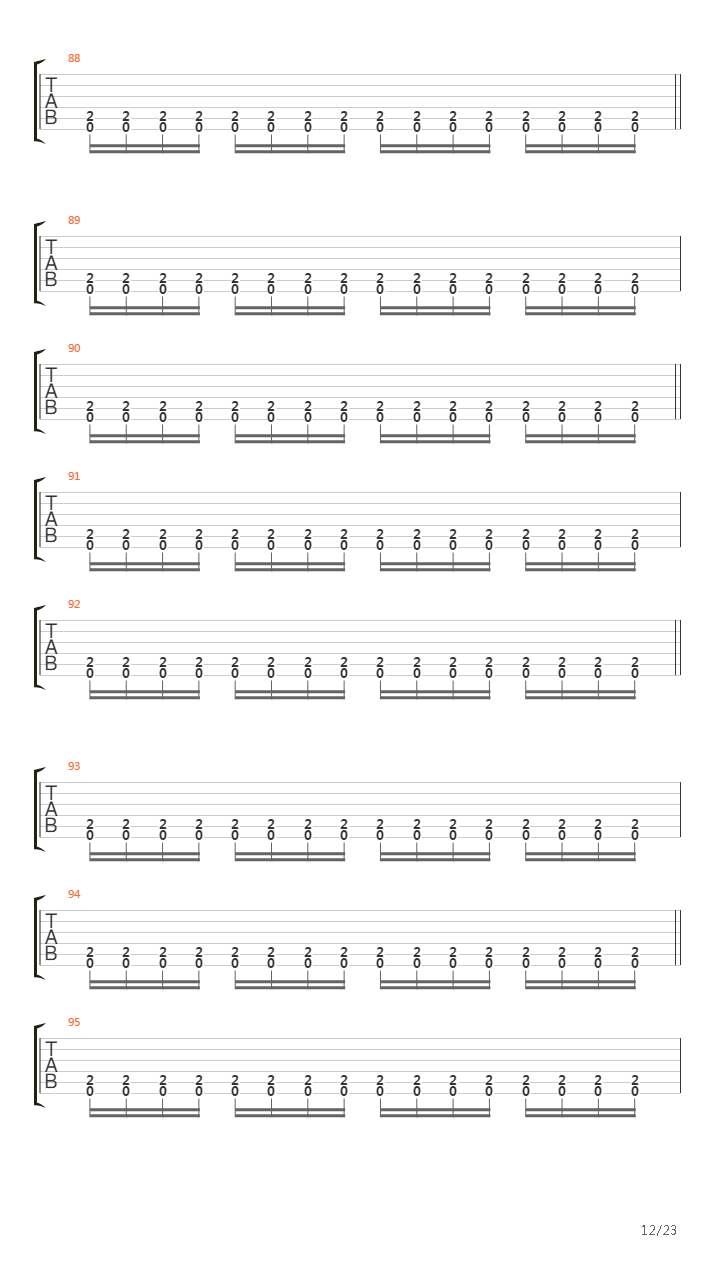 The Choir Of The Dead吉他谱