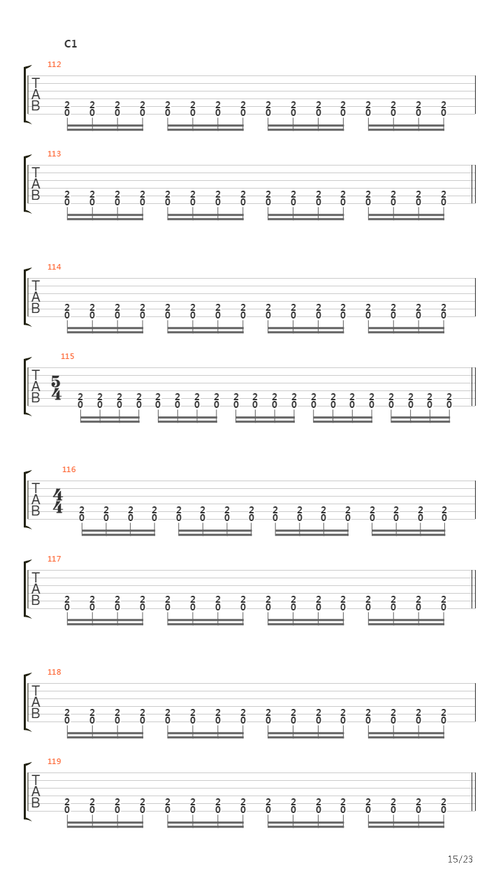 The Choir Of The Dead吉他谱