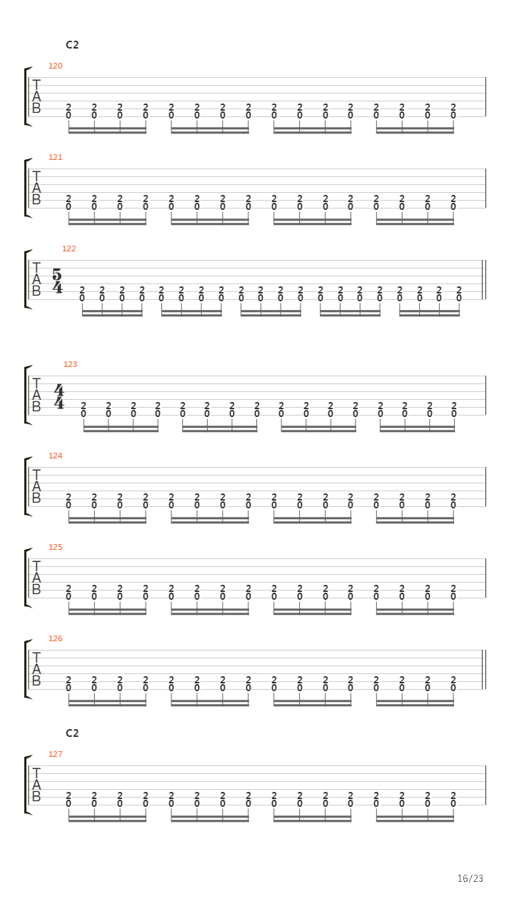 The Choir Of The Dead吉他谱