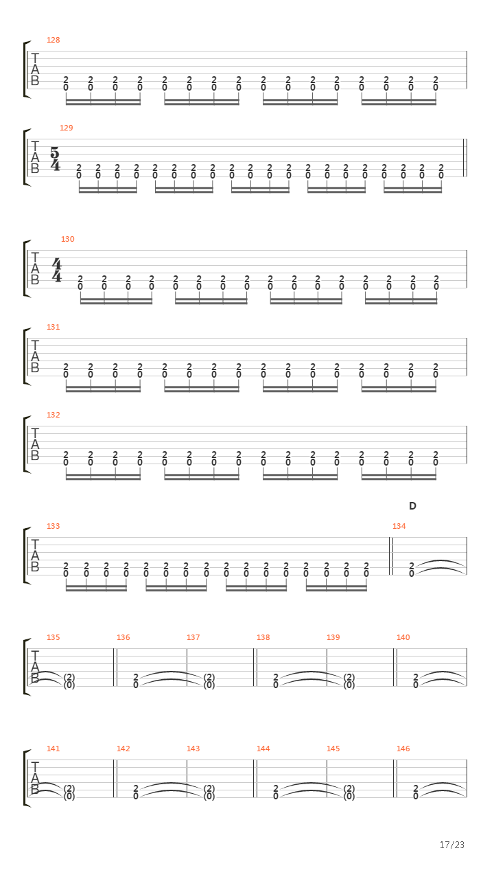 The Choir Of The Dead吉他谱