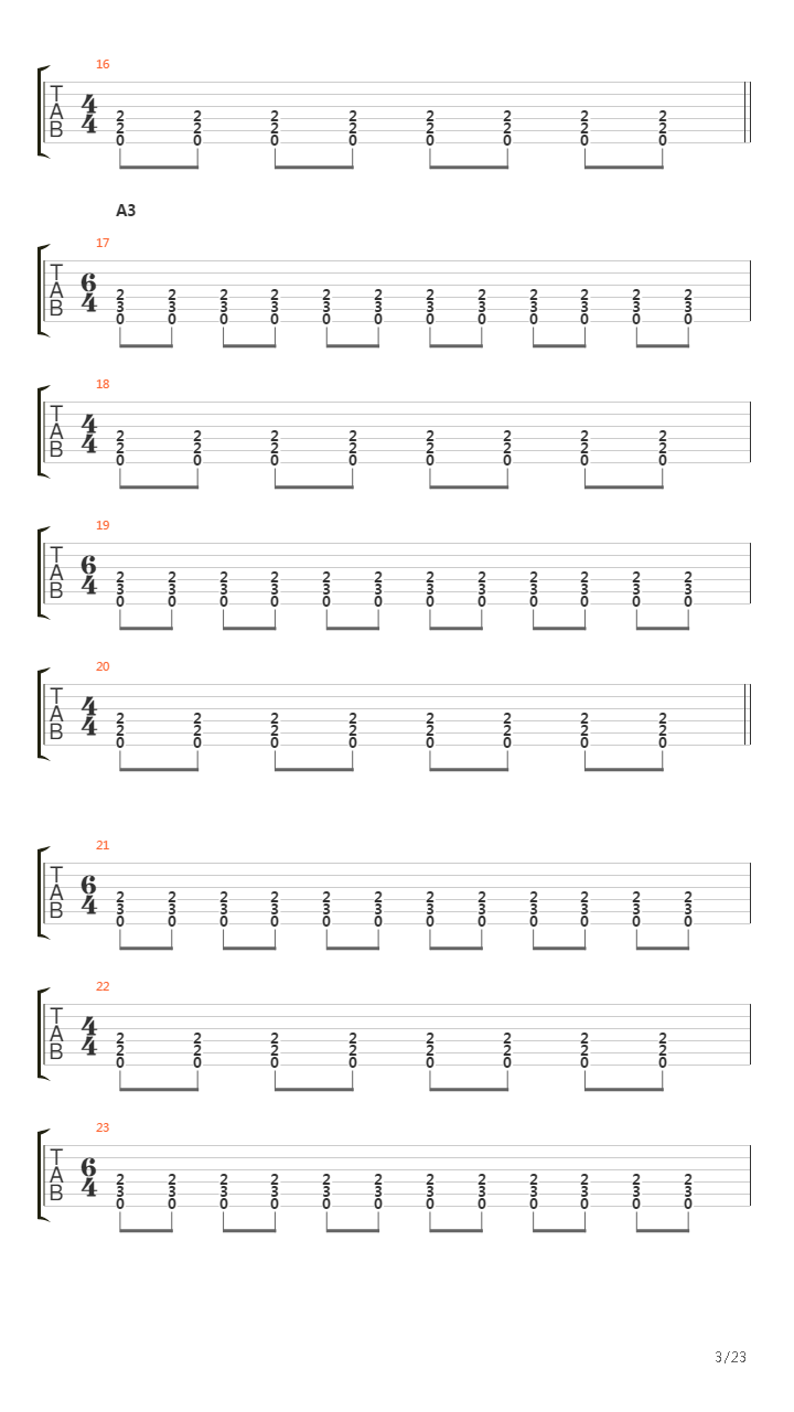 The Choir Of The Dead吉他谱