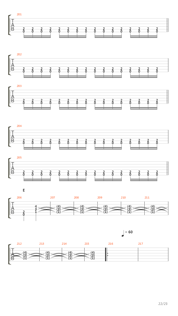 The Choir Of The Dead吉他谱