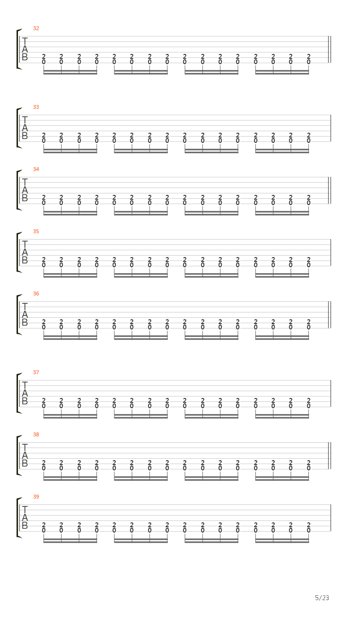 The Choir Of The Dead吉他谱