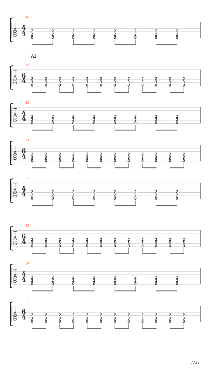 The Choir Of The Dead吉他谱