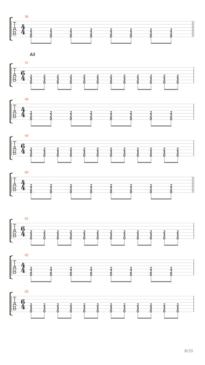 The Choir Of The Dead吉他谱