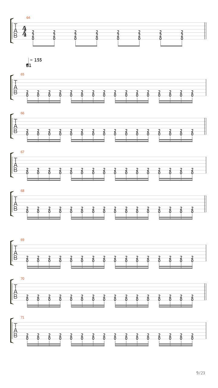 The Choir Of The Dead吉他谱