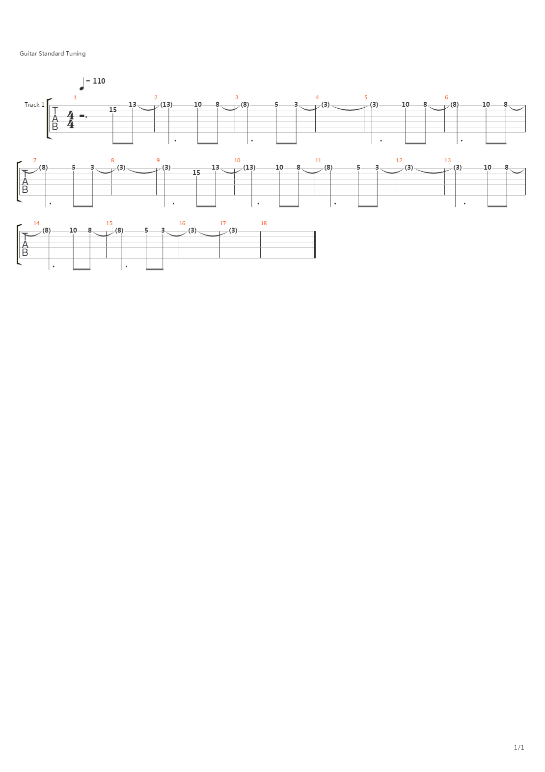 Olson吉他谱
