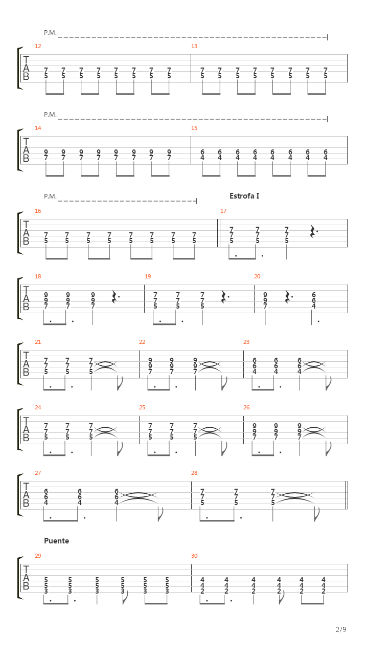 Bajo El Suelo吉他谱