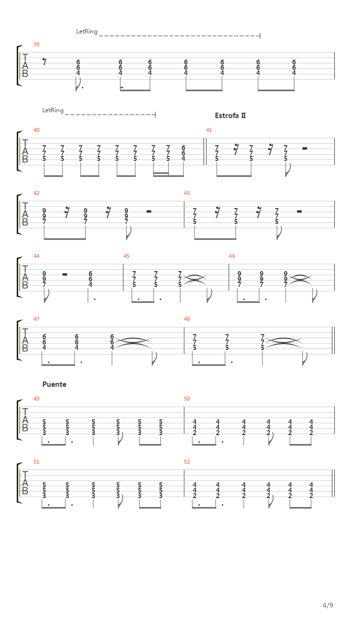 Bajo El Suelo吉他谱