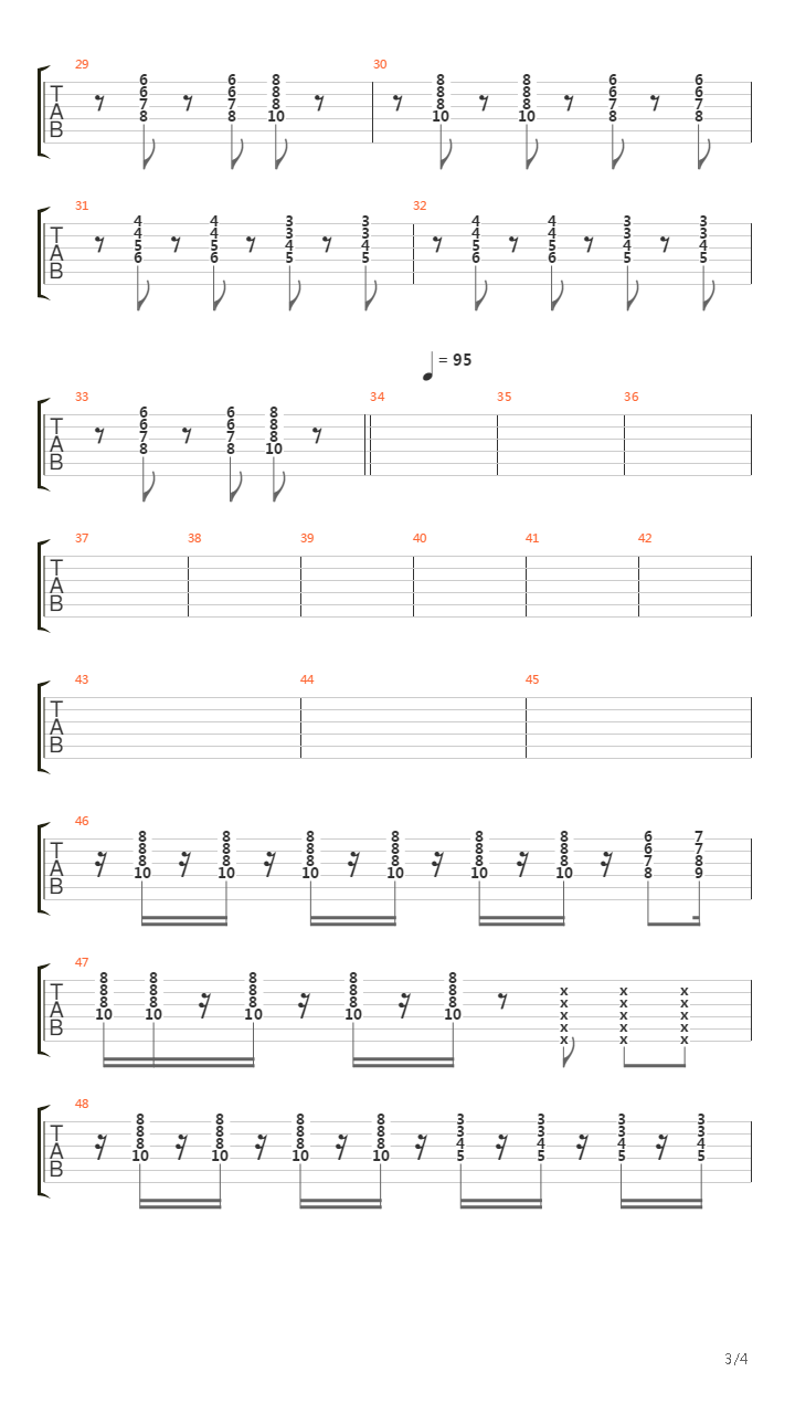 Korsakov吉他谱