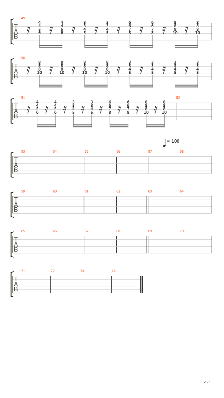 Korsakov吉他谱