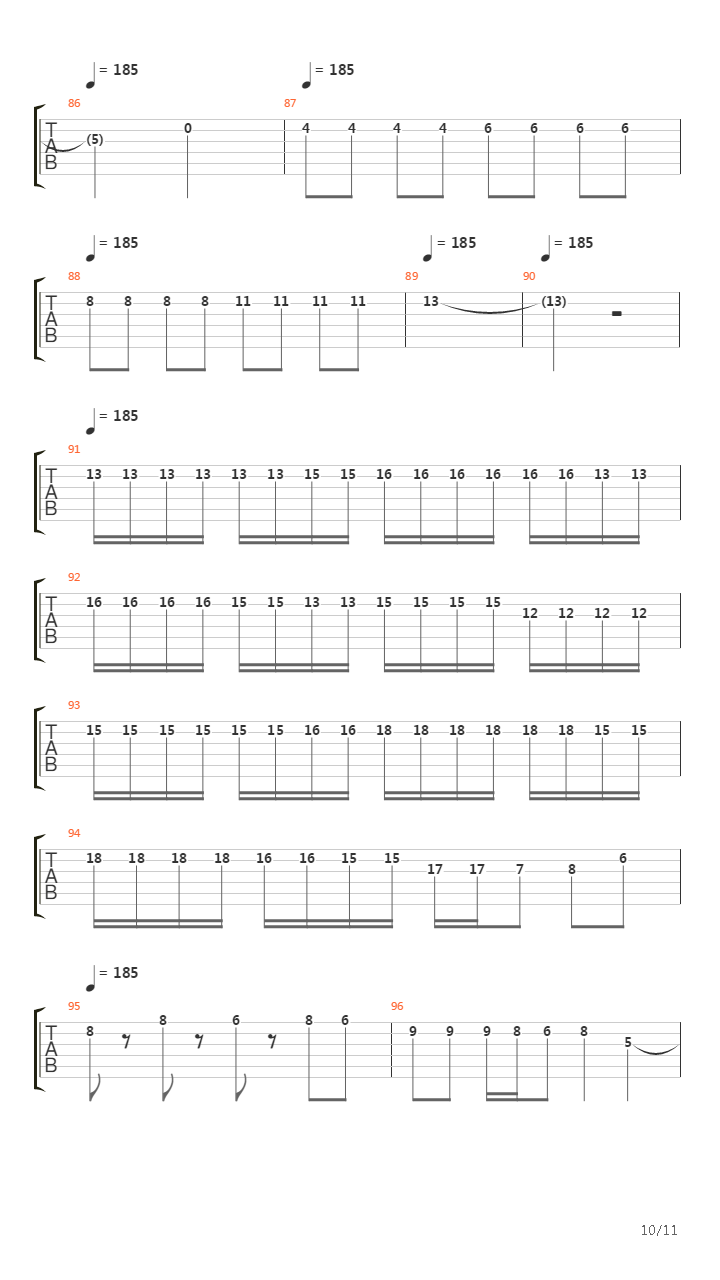 Korsakov吉他谱