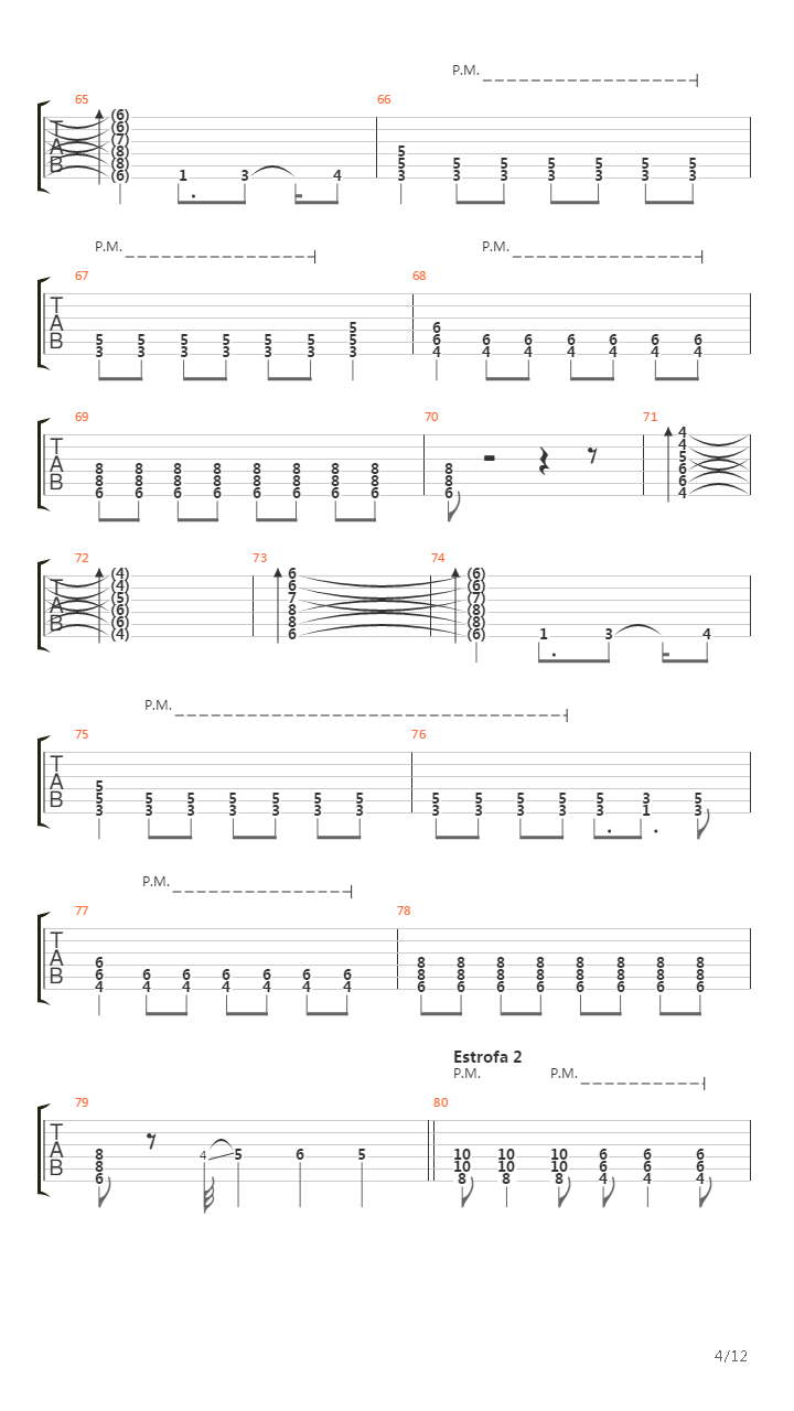 Tierra Quemada吉他谱