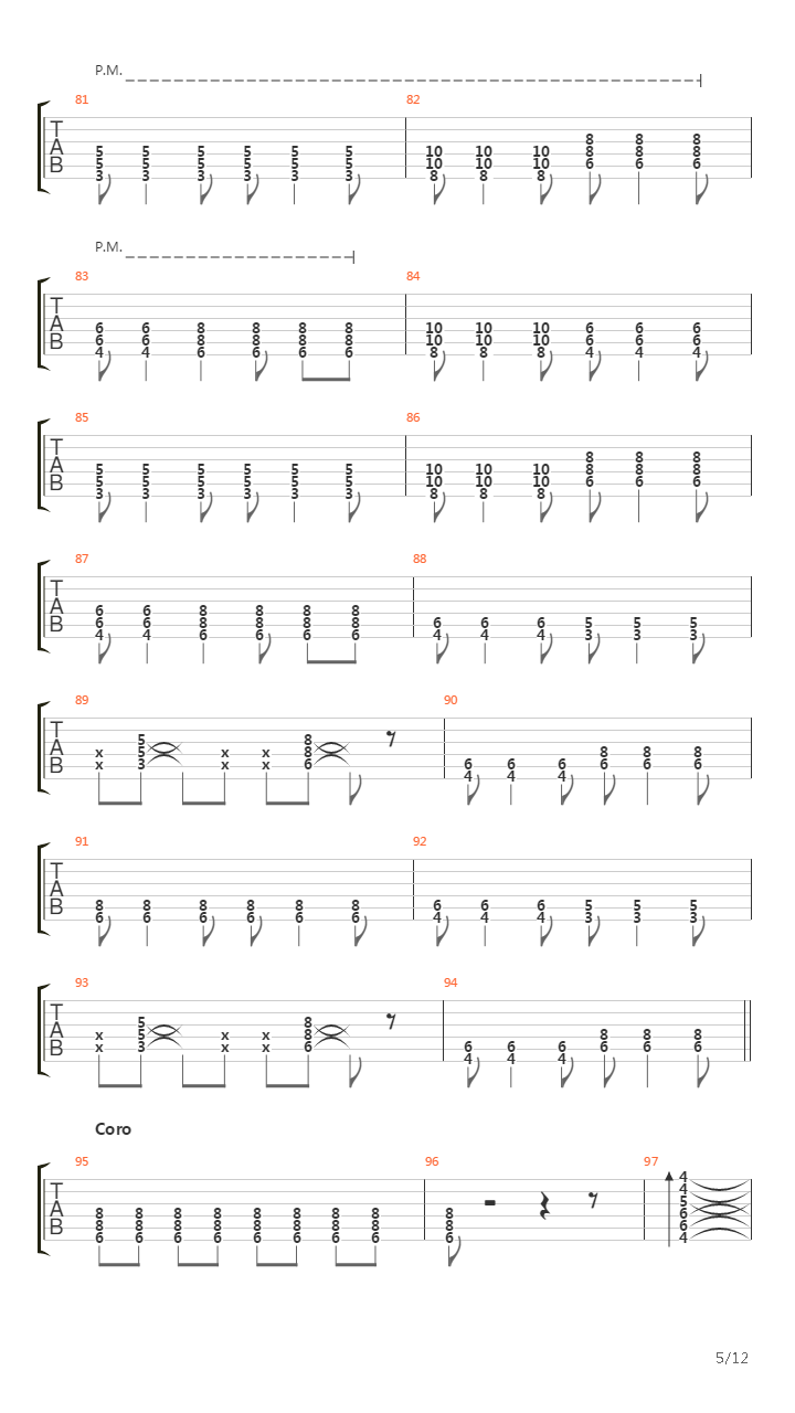 Tierra Quemada吉他谱