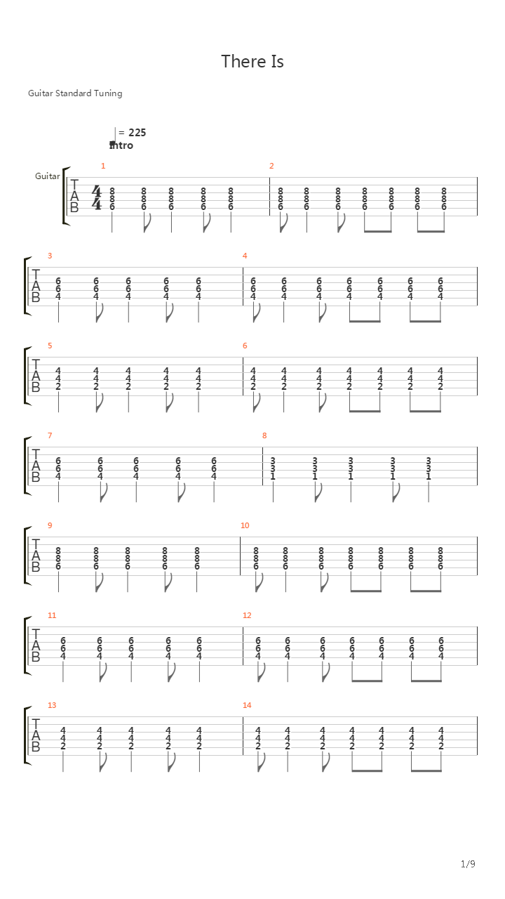 There Is吉他谱