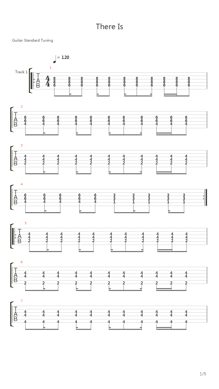 There Is吉他谱