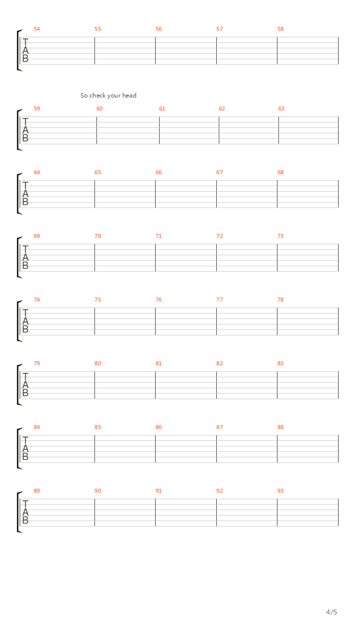 Check Your Head吉他谱