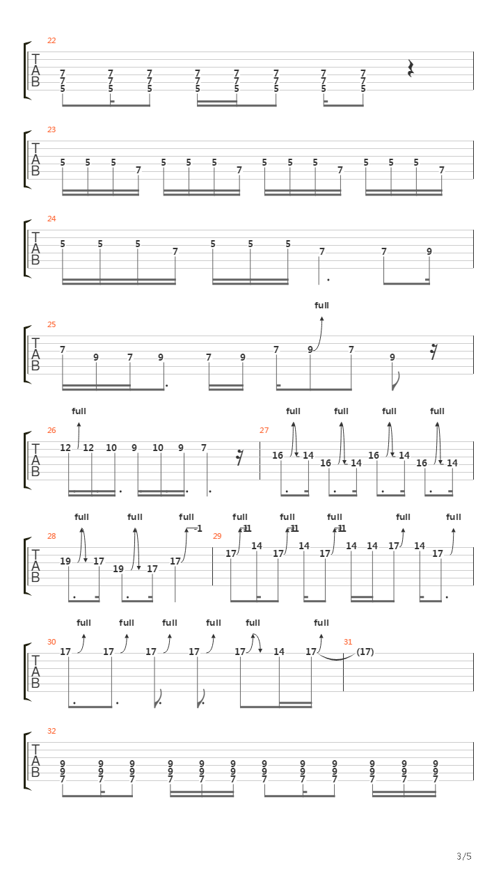 Fall吉他谱