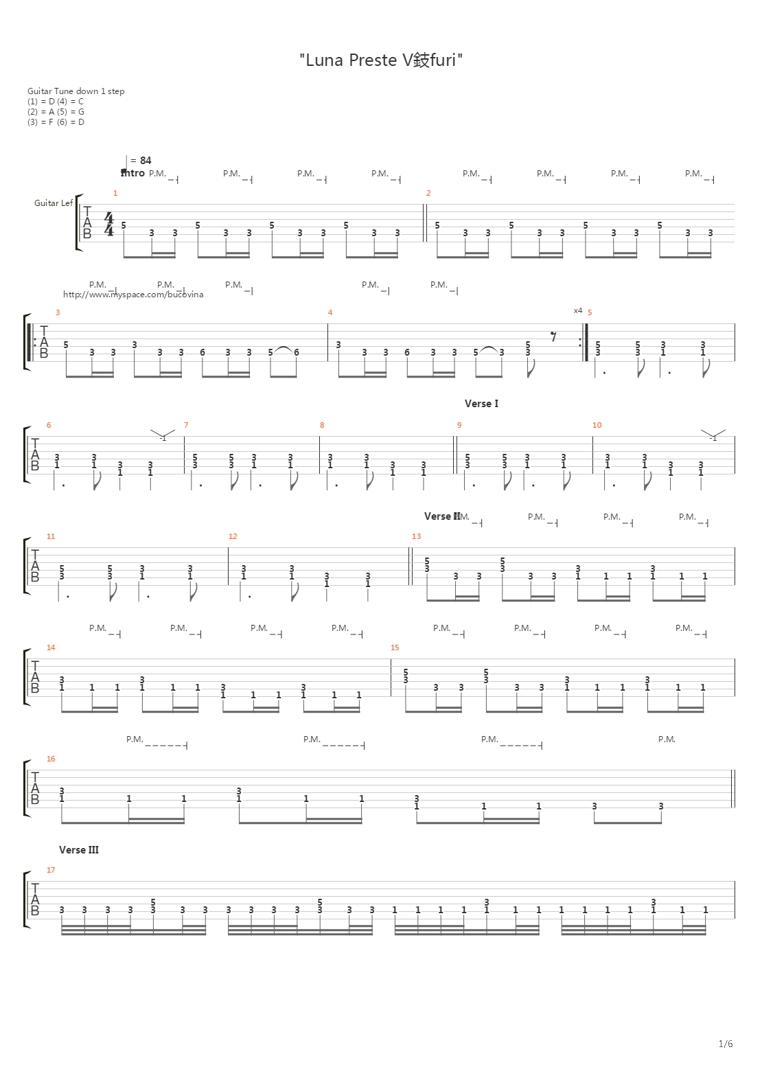 Luna Preste Varfuri吉他谱