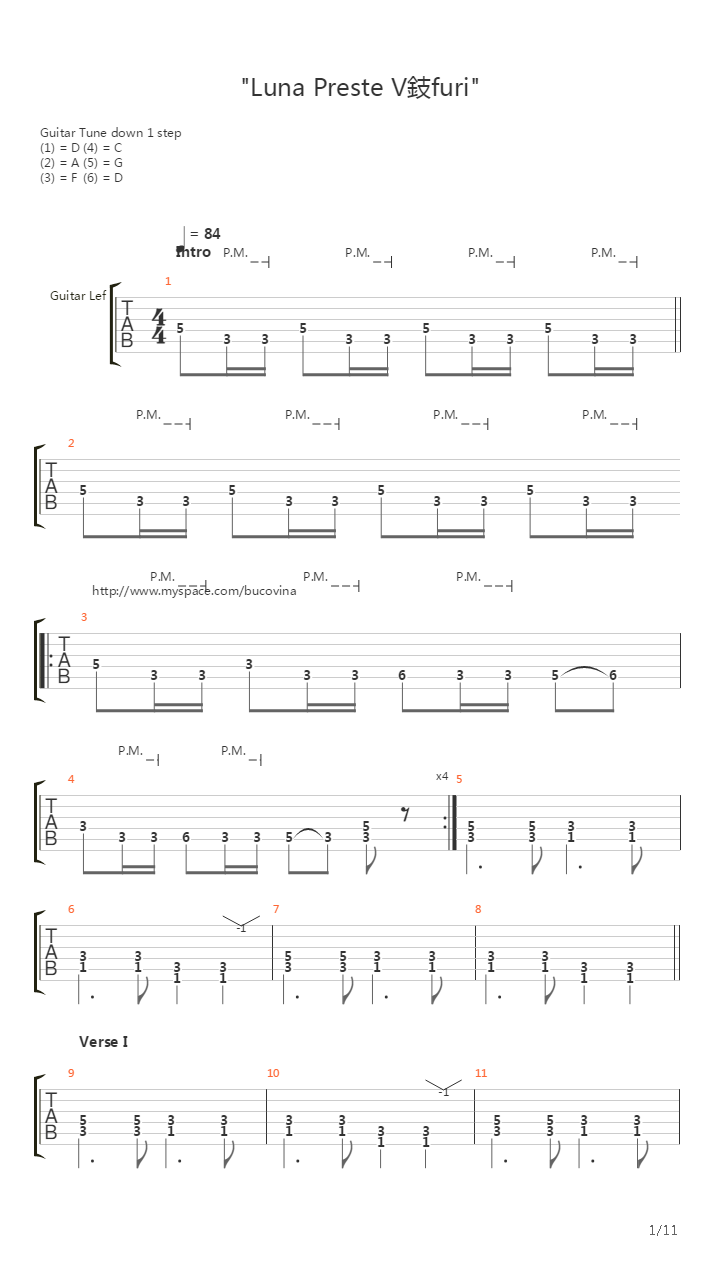Luna Preste Varfuri吉他谱