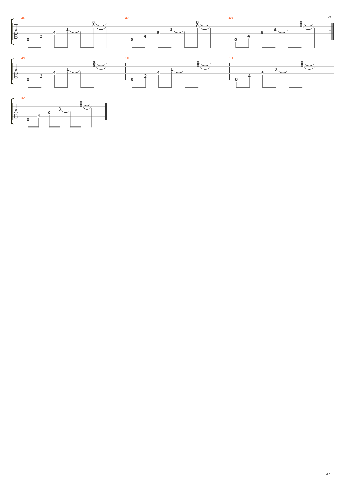 Slipaway吉他谱