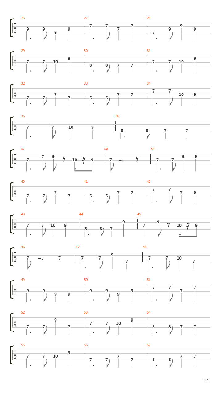 Dos Gardenias Bass吉他谱