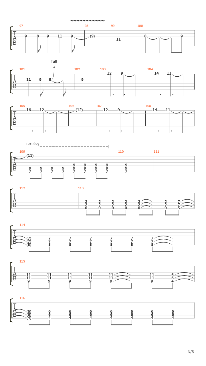 Panik吉他谱