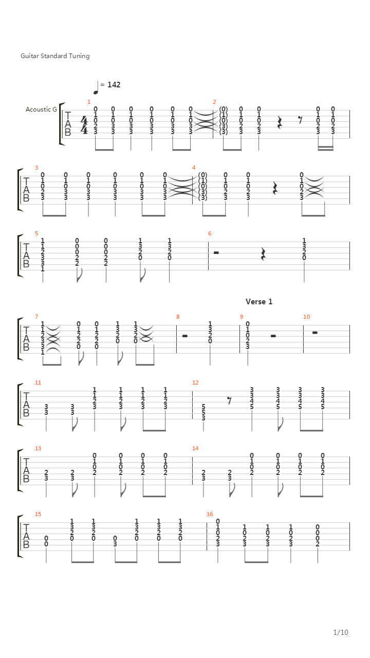 Take It Easy吉他谱