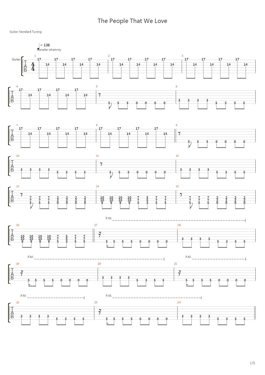 People That We Love吉他谱