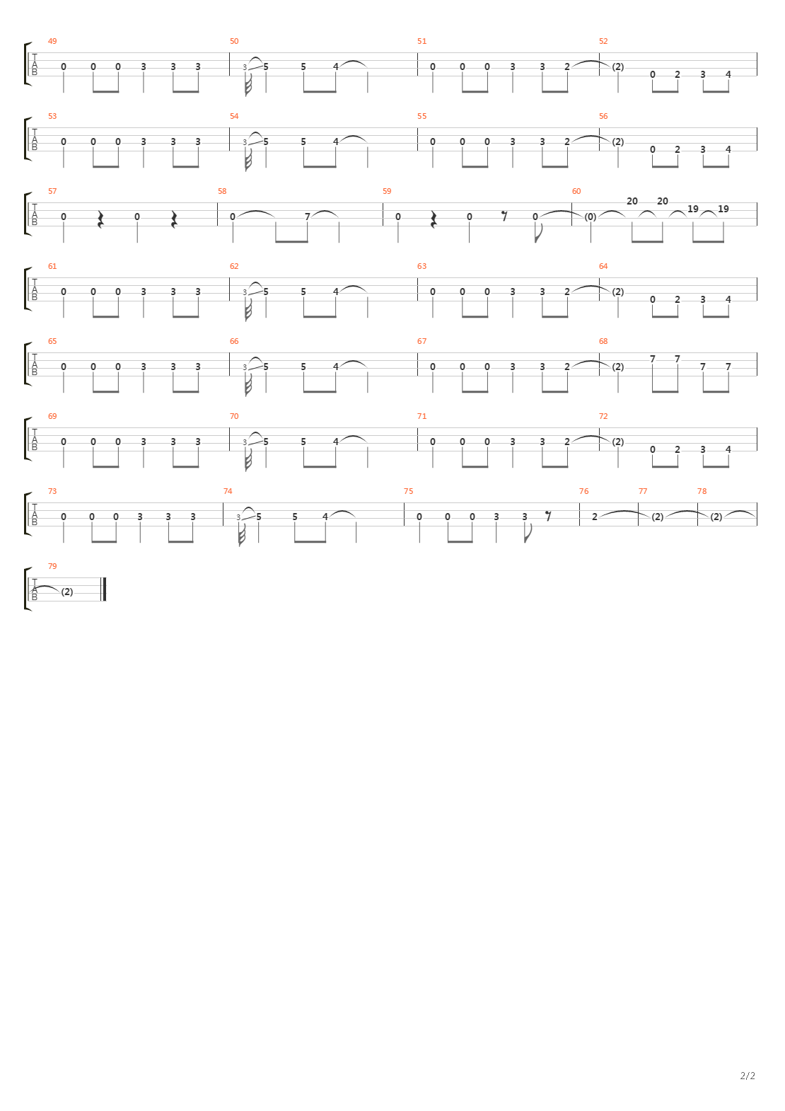 Bar-b-q Pope吉他谱