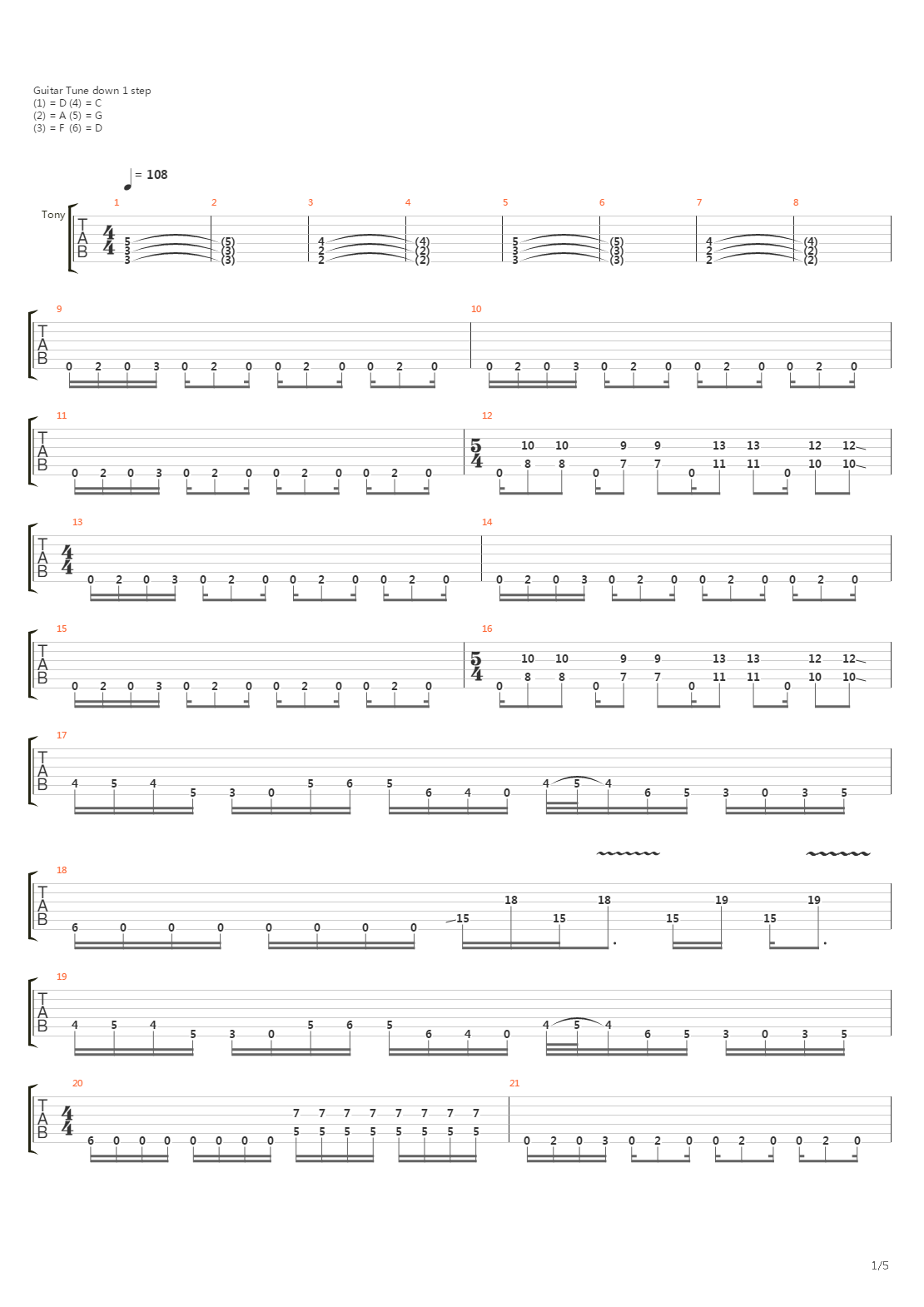 Absolute Horizon吉他谱